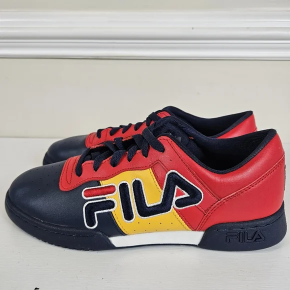 FILA ORIGINAL FITNESS RETRO MEN SHOE SZ 9 LIKE NEW! RED, YELLOW, NAVY - Picture 6 of 13